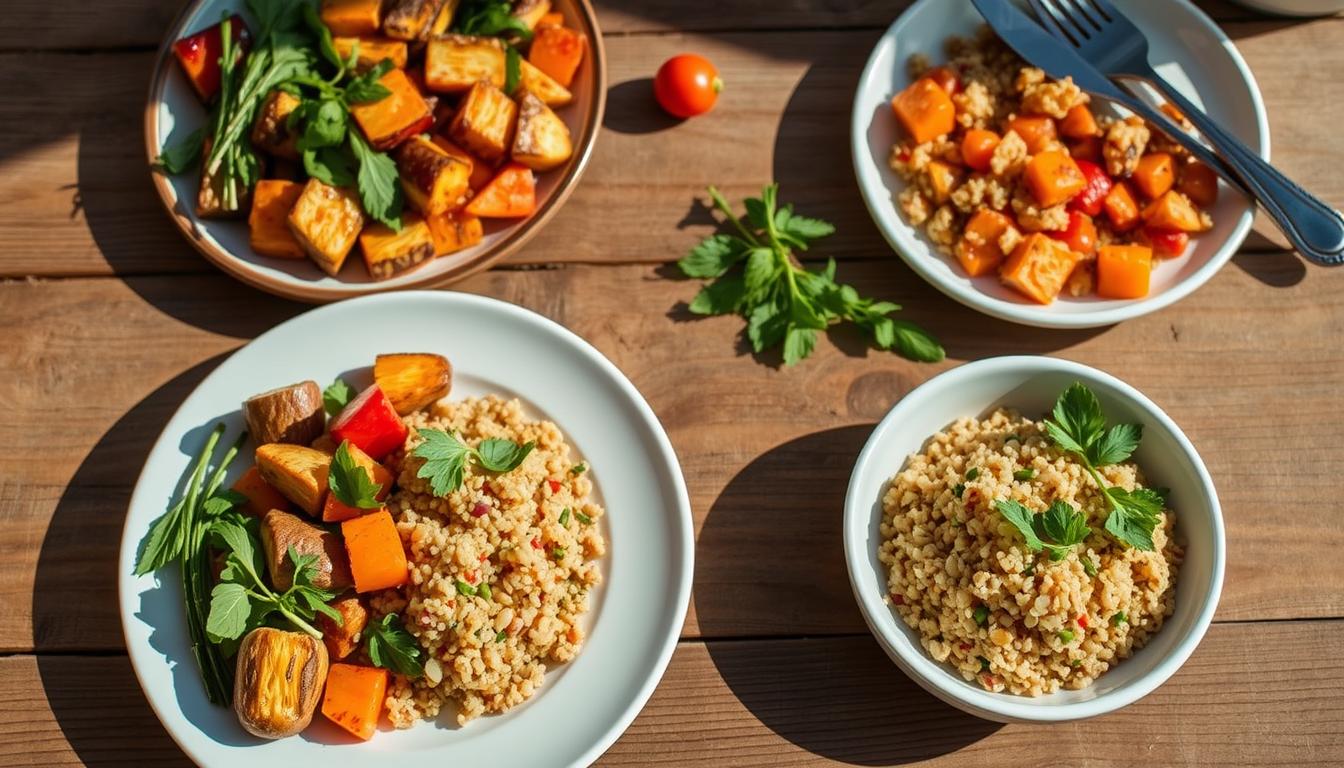almuerzo saludable con quinoa