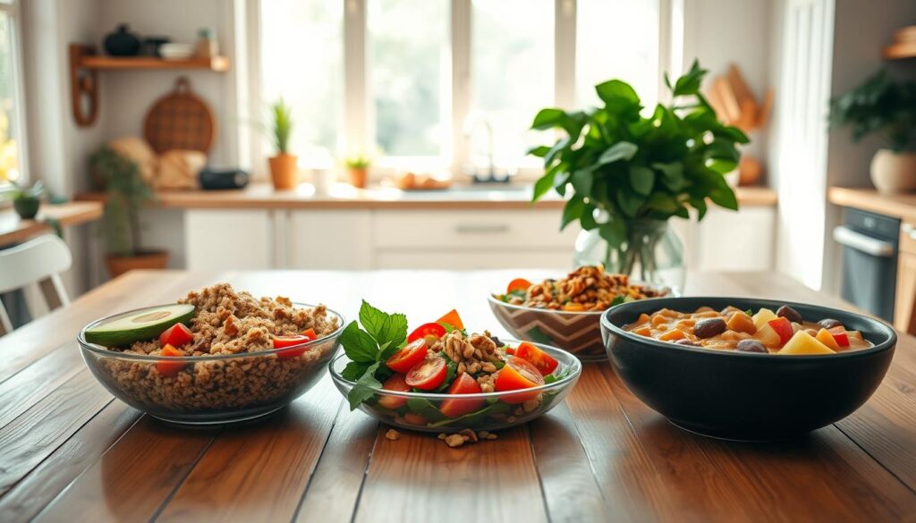 almuerzo saludable vegano