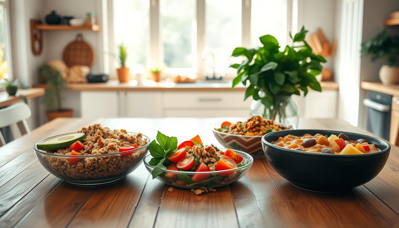 almuerzo saludable vegano
