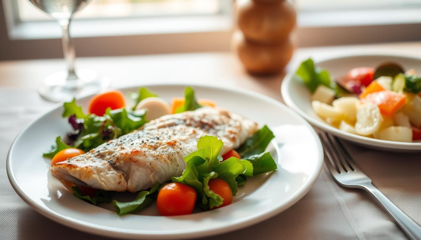 cena ligera con pescado
