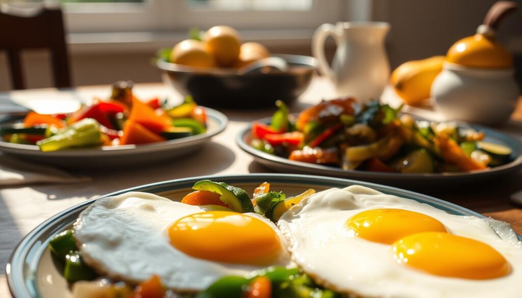 desayuno con vegetales desayuno con vegetales