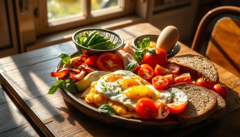 desayuno saludable alto en proteína