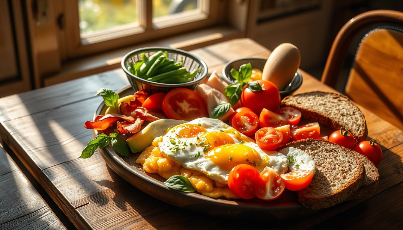 desayuno saludable alto en proteína