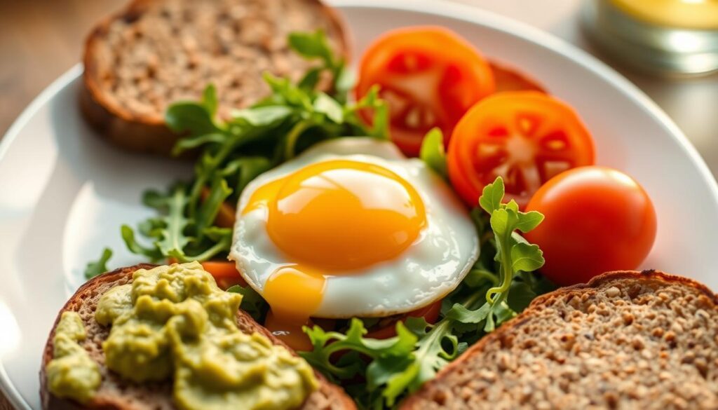 desayuno saludable con huevo