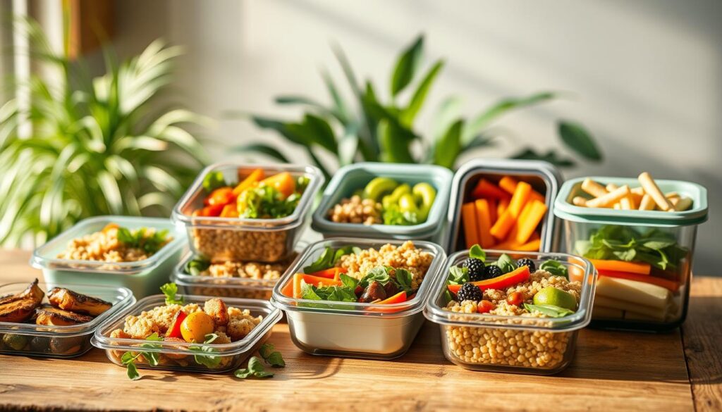 meal prep de almuerzos saludables