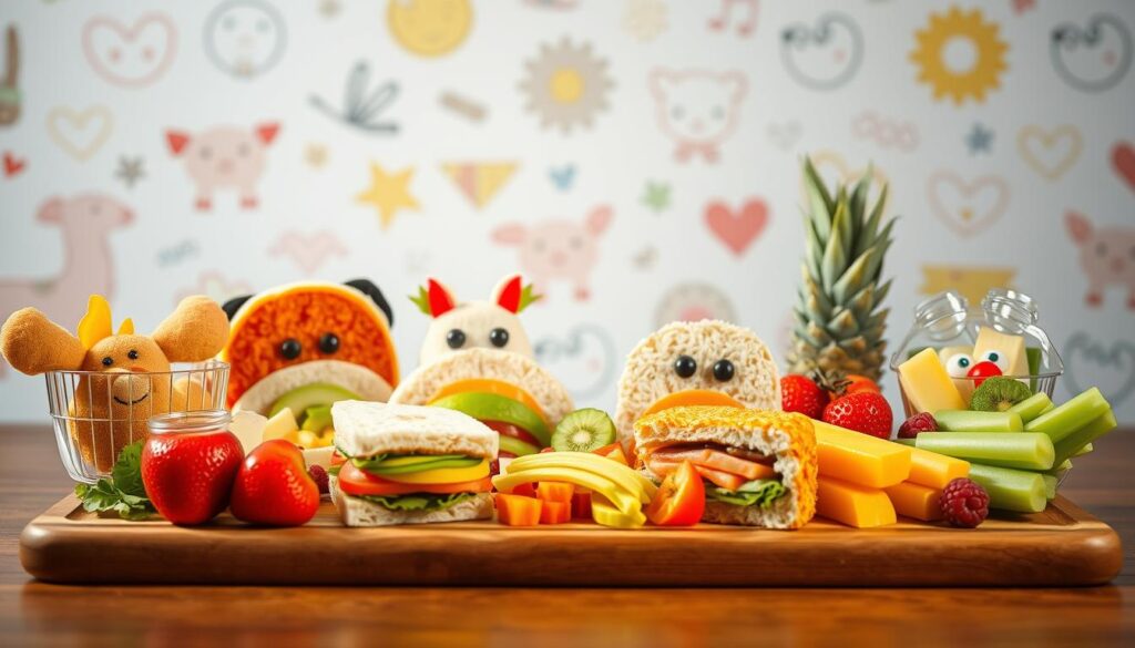 presentación de alimentos Almuerzos Saludables y Divertidos