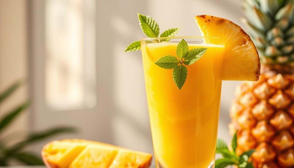 smoothie tropical de mango y piña smoothie tropical de mango y piña